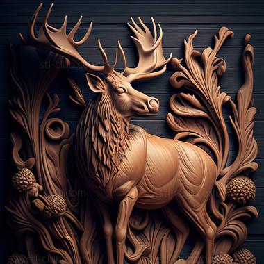 3D model st elk (STL)